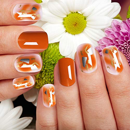 Aethland 72pcs Press On False Nails丨3 Boxes Full Cover Fake Nails Medium Length with Adhesive Tabs for Women