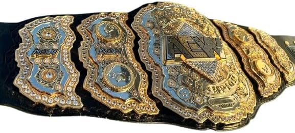 Championship Belt – Replica Title Belt for Wrestling, MMA, Boxing – Adjustable Size, Gold Plated – Perfect Trophy for Events, Parties, & Competitions