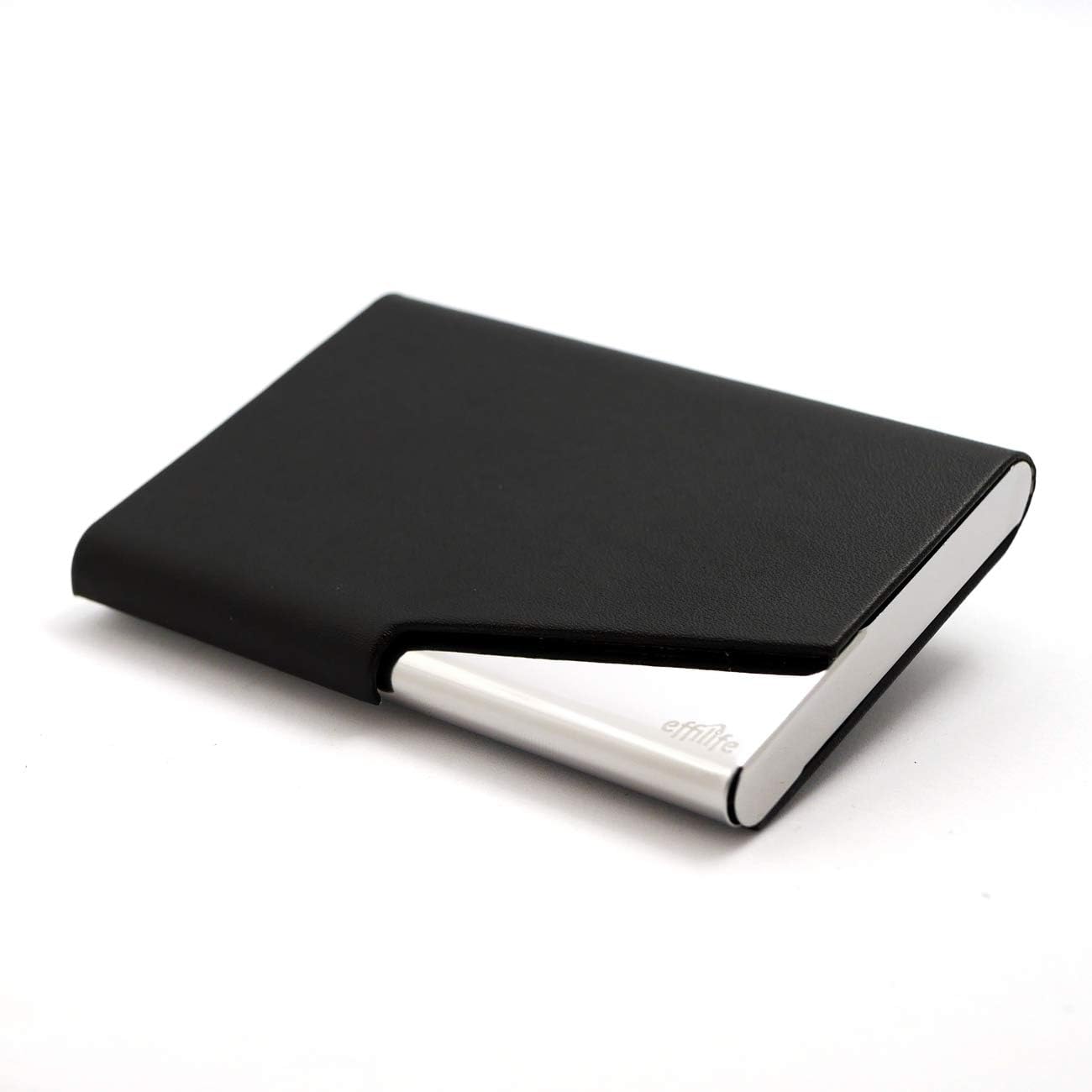 Effilife Business Card Holder/Bank Card Holder with RFID Protection, L'indémodable, Black.