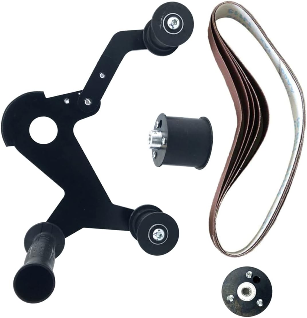 1set Belt Sander Adapter for Angle Polishing Cordless Hand Sander Mini Polisher for Tube Sanding