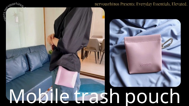 Amazon.co.jp: nervousrhinos 携帯ゴミ箱 トラッシュポーチ 携帯ごみ