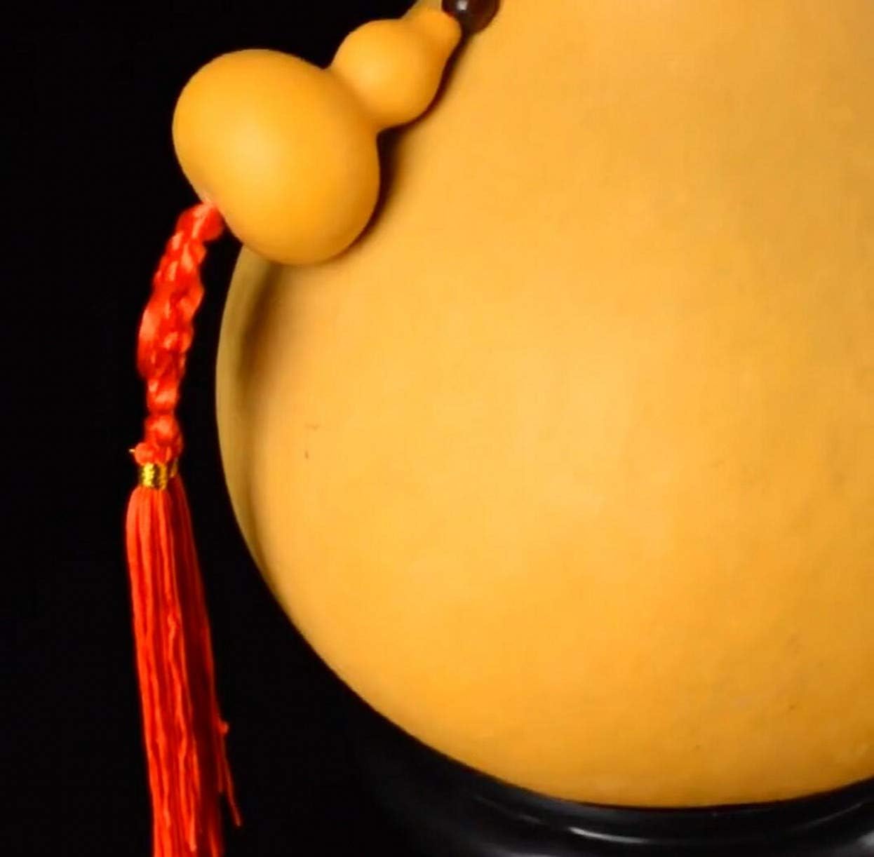 Chinese Natural Dried Gourd Wine Gourd,1PC (12~13.8inch) Feng Shui Wu Lou Wu Lu Gourd Gourd Hanging Amulet, As Show