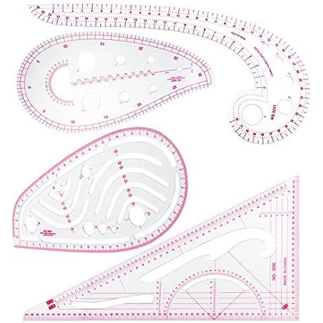 Fashion Clear Sewing French Curve Ruler Set