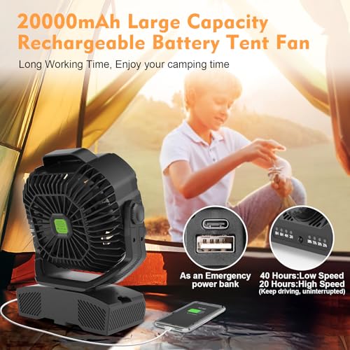 Save 50% on RUNTOP 20000mAh Camping Fan with RGB Light - Image 4