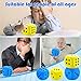 Zomiboo 2 Pcs 3.93'' Large Foam Dice for Classroom Jumbo 6 Sided Giant Dice Casino Party Decoration Squeeze Anxiety Stress Relieve Toy Gifts for Valentine's Day Adults Kids Board Game, Blue Yellow