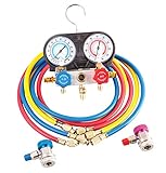 R134 Diagnostic A/C Manifold Gauge Kit - HVAC Air Condition Charging Service Set - Ideal for R134A...