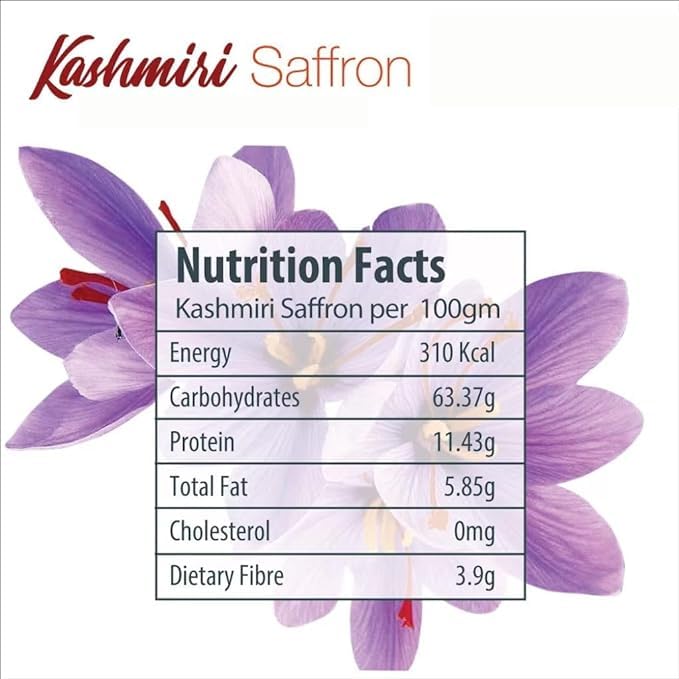 Image of Kashmir Online Store Original Saffron - Natural & Pure Finest Grade Kashmiri Kesar For Pregnant Women, Cooking, Face & Skin. (5Gm)