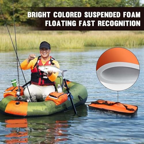 Filet de pêche robuste avec cage pliable réfléchissante haute performance