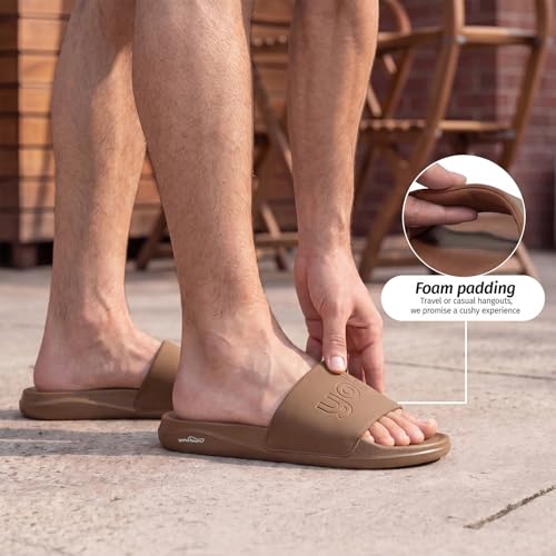 Image of YOHO Drystep Sliders for Men | Waterproof Monsoon Footwear & Rainy Sandals | Skin Friendly Adjustable Strap