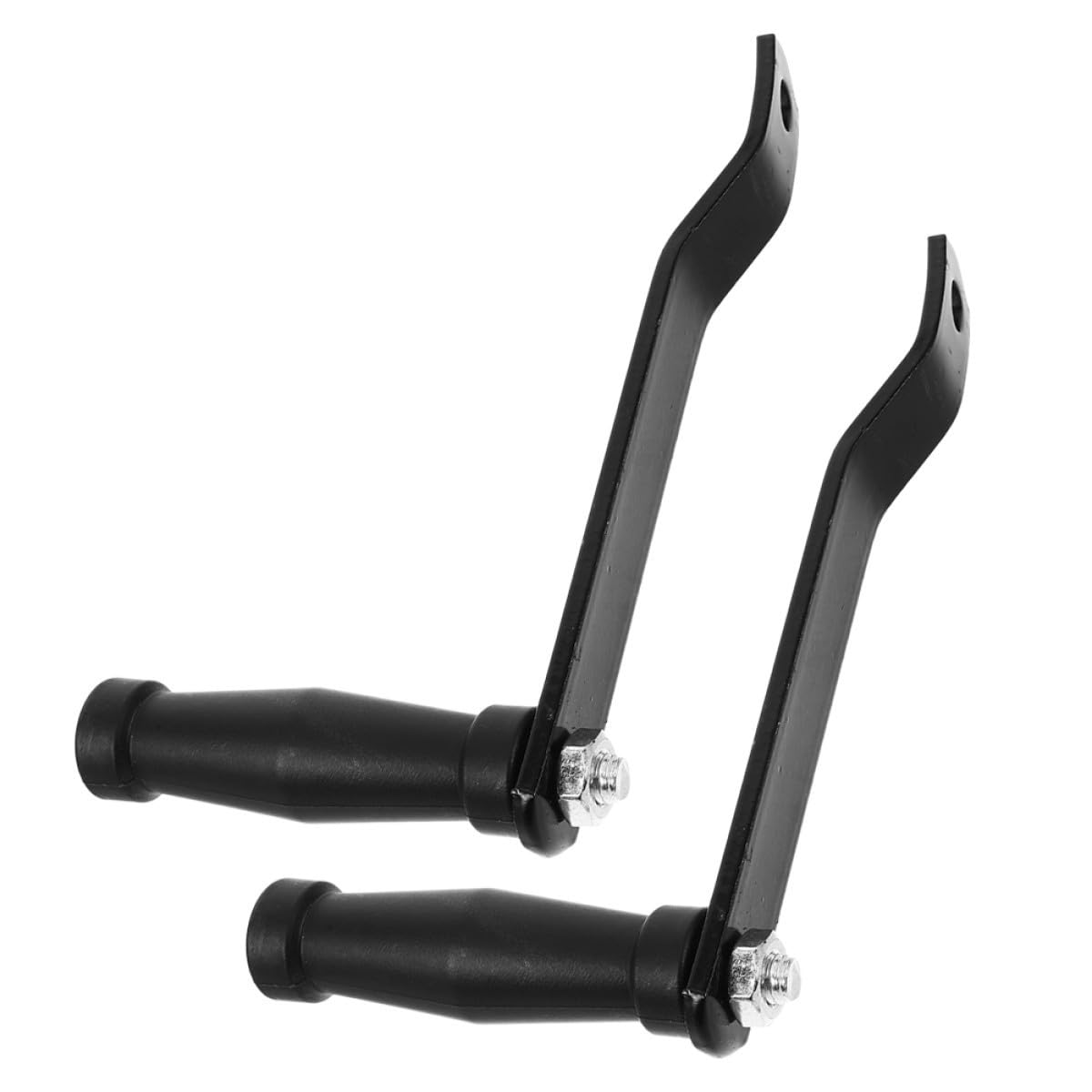 Yardenfun Lot de 2 Manivelles de Treuil Manuel en Fer Galvanisé, Poignée Ergonomique Noire pour Remorque Bateau, Treuil Manuel de Remplacement, Accessoires de Levage et Remorquage Marine
