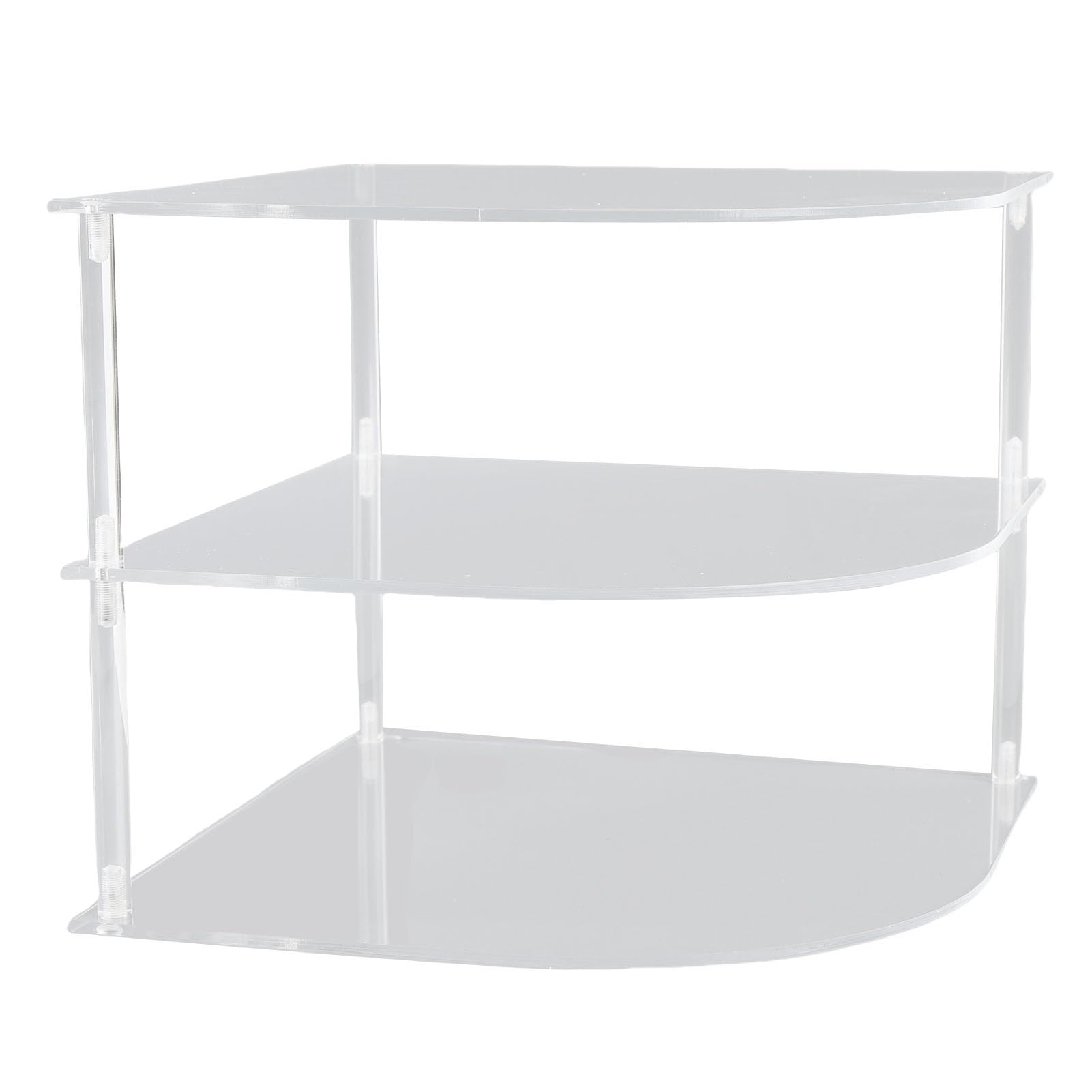 Annadue Porte-Assiettes d'angle en Acrylique à 3 Niveaux pour Cuisine