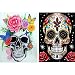 Yomiie 5D Diamond Painting Skull Full Drill by Number Kits for Kids Adults, 2 Pack DIY Paint with Diamonds Art Rhinestone Embroidery Craft Decorations 30x40cm (12x16 inch)