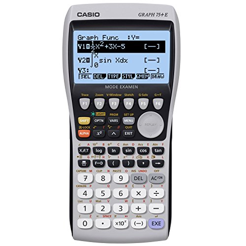 Casio Graph 75+ E Calculatrice Graphique 8 lignes 21 caractères avec mode examen
