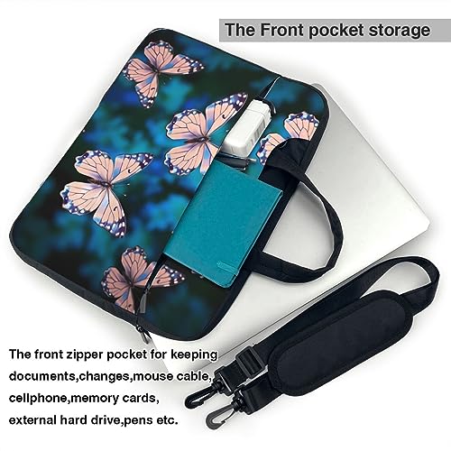 Maletín para portátil 15.6 pulg con diseño de mariposas miniatura 4