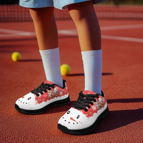 Kids Christmas Running Shoes Lightweight Breathable Mesh Sports Tennis Sneakers Anti-Skid Comfortable Casual Shoes for Boys Girls4