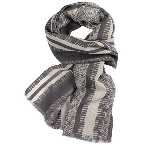 Wamsoft Merino Wool Scarf Fall/Winter Scarf For Women, Unique Design Luxurious Soft Lambswool Shawl Wraps Fashion Hiking Vacation Shoulder Pashmina Shawl Scarf Gray Spot #TOP2