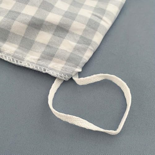 Image of Nayoroom Blue Gingham Duvet Cover Queen Size Plaid Checkered Comforter Cover 3 Pieces Soft Lightweight Washed Microfiber Farmhouse Grid Dorm Bedding Set with Pillowcases