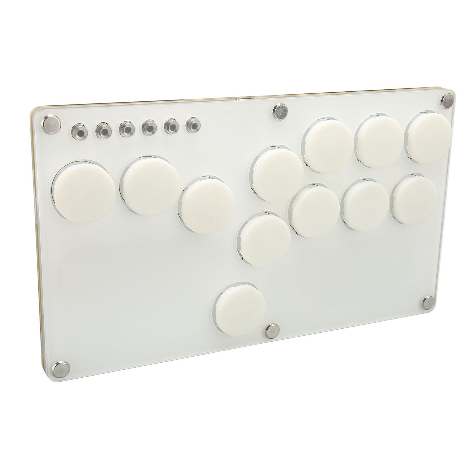CHICIRIS Kontroler Mini Walki z Kluczem Mechanicznym Cherry MX na PC, Biały materiał ABS