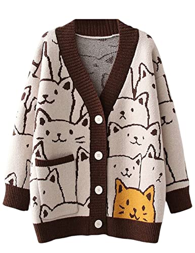 ASOS DESIGN - Maglione oversize a coste inglesi color avena con scollo a V | ASOS