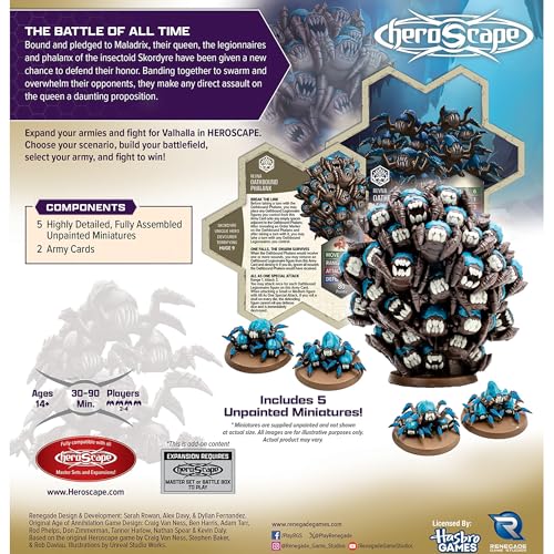 Heroscape Rising Tide Expansión Oathbound Phalanx 5 miniaturas miniatura 2