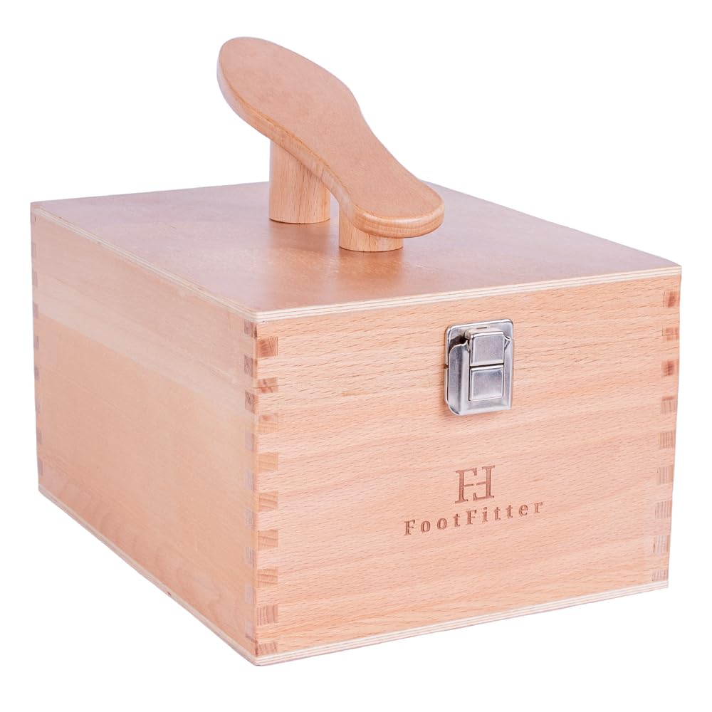 FootFitter Komplettes Essentials Grand Zedernholz-Set – hochwertiges Schuhreinigungsset.