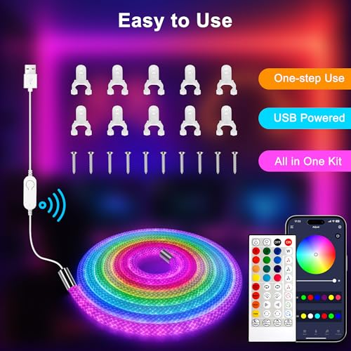 Luz de cuerda LED multicolor 10 pies USB maylit miniatura 6