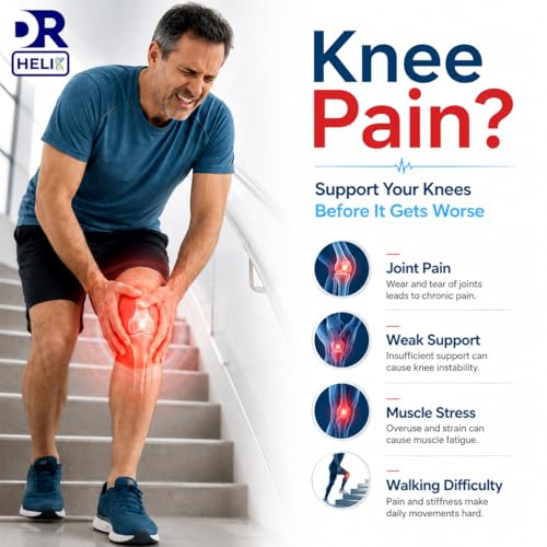 Image of Unisex Grey Knee Cap | Adjustable Support for Knee Pain Relief & Injury Prevention | Breathable, Comfortable & Durable | Ideal for Sports, Recovery & Daily Use - (Size - XL)