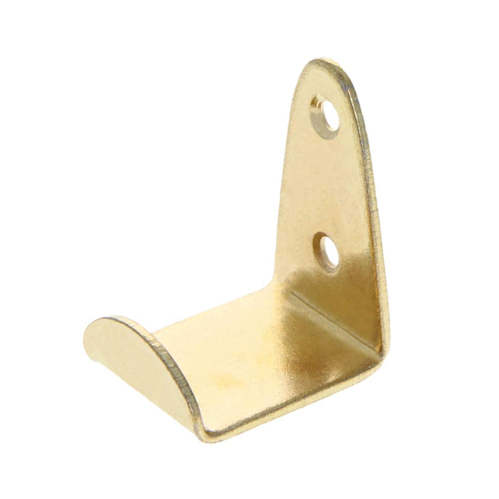 MroMax Picture Photo Frame with Hook Metal Brace Bracket Hanger Gold Tone 30 x 26 x 37mm/1.18 x 1.02 x 1.46-inch (L x W x H) Small 2pcs