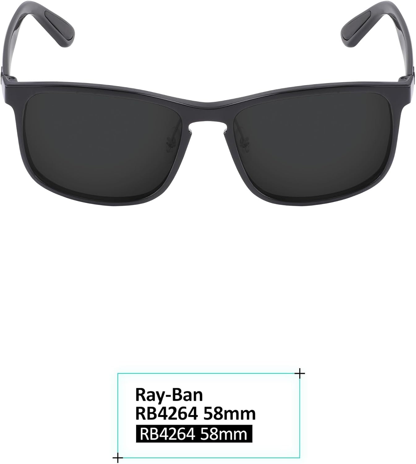 Galvanic Replacement Lenses Compatible with Ray-Ban RB4264 58mm Sunglasses - Multiple Choices
