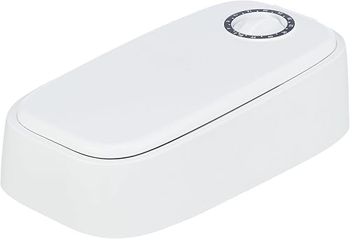 TRIXIE TX1 Dispensador automático de alimentos, una sola porción, temporizador de 48 horas, funciona con pilas, color blanco