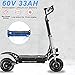GUNAI Scooter eléctrico Todoterreno 11 Pulgadas Neumático 60V 33Ah Batería Motor Dual...
