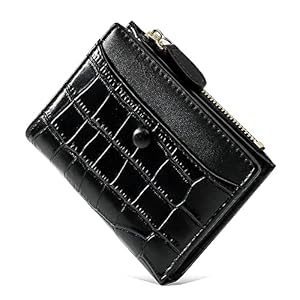 PALAY® Small Women's Wallet for Girls Fashion Stone Pattern Black Purse for Women Stylish Latest Card Holder Bifold Card Bag Girl Wallet 23 51OCmSDra8L. SL500 . SS300
