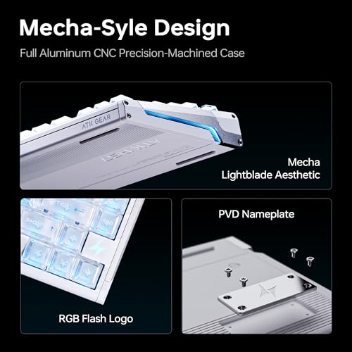 Image of ATK RS7 V2 75% Aluminum Hall Effect Gaming Keyboard, 81-Key, Rapid Trigger 0.28 ms, TOP /Core-Flex Dual-Structure, Adjustable Magnetic Switches, Esports (V2 /LEV Ultra /Black)