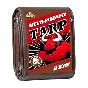 Mvpnet 2.4x3m Braune Mehrzweckplane