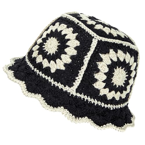 Zando Crochet Bucket Hats for Women Handmade...