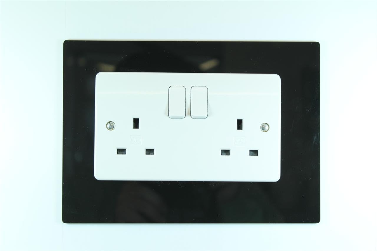 Classikool Plug Socket & Light Switch Surrounds 9 Color Choices (Double Socket