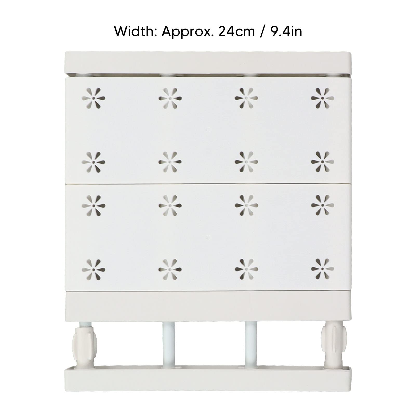 Rozkładane Półki, Półka Napinająca Szafę Regulowany Teleskopowy Stojak do Przechowywania Szafa Napinająca Półka Organizator Rozdzielacz Separator 24cm Szerokość(Length 30‑40cm)