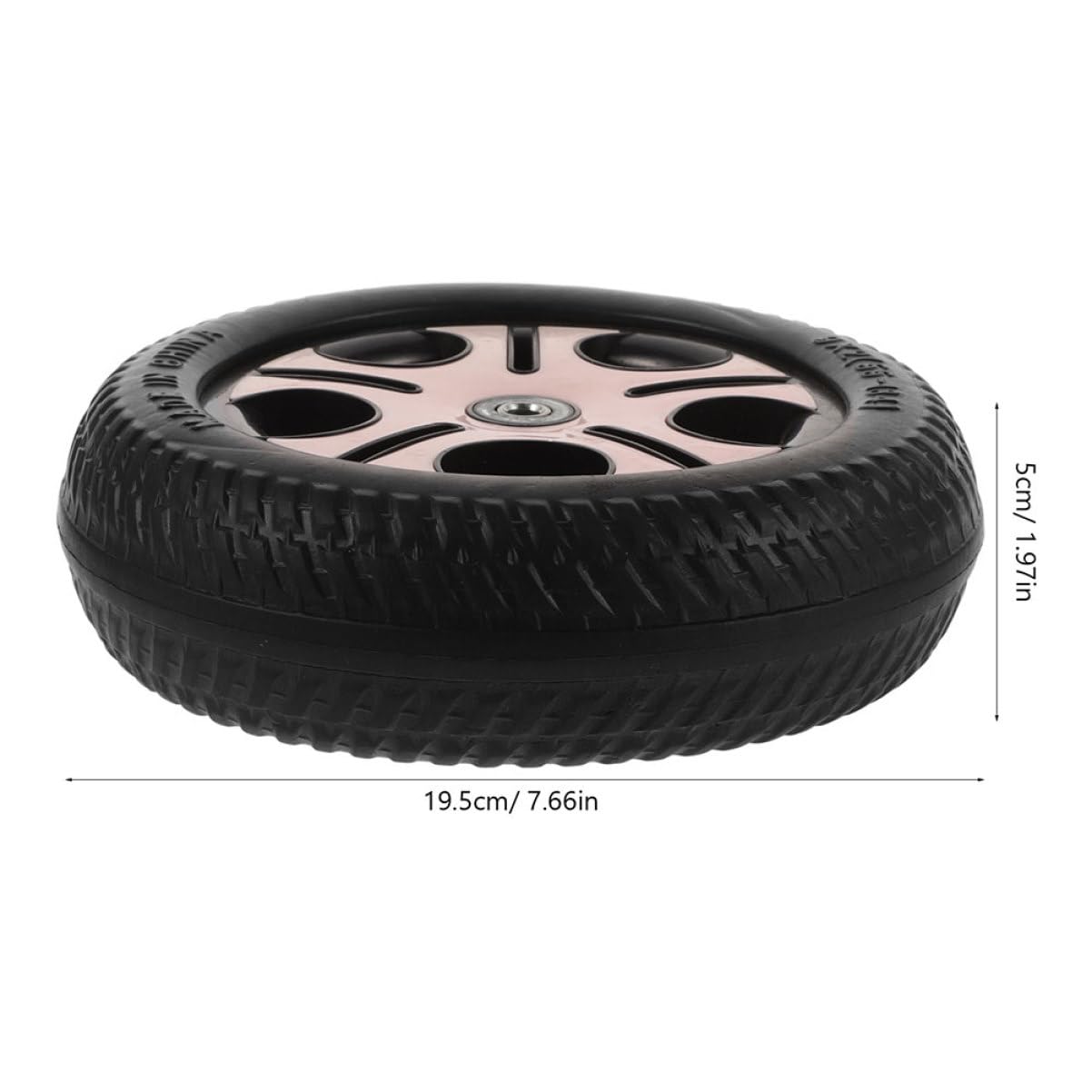 HEMOTON 2pezzi Ruote di Ricambio per Triciclo Bambini e Scooter Foro da 0,8cm, in Plastico Leggero e Resistente All'usura, Facili da Installare per Bambini