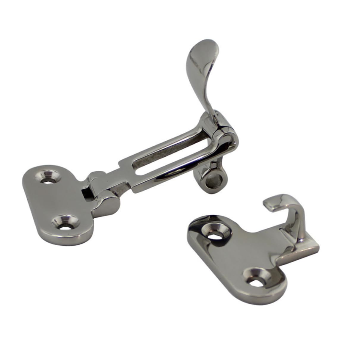 BESPORTBLE Accessorio della Nave Mezzi Marinai Chiavistello di Sicurezza Ferramenta per Serrature delle Porte Chiusure e Chiusure per Barche Silver