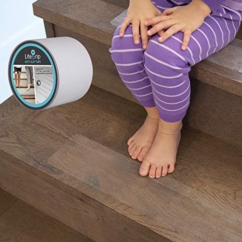 LifeGrip Anti Slip Fine Resilient Safety Tape, Tub and Shower Treads, 4 inch