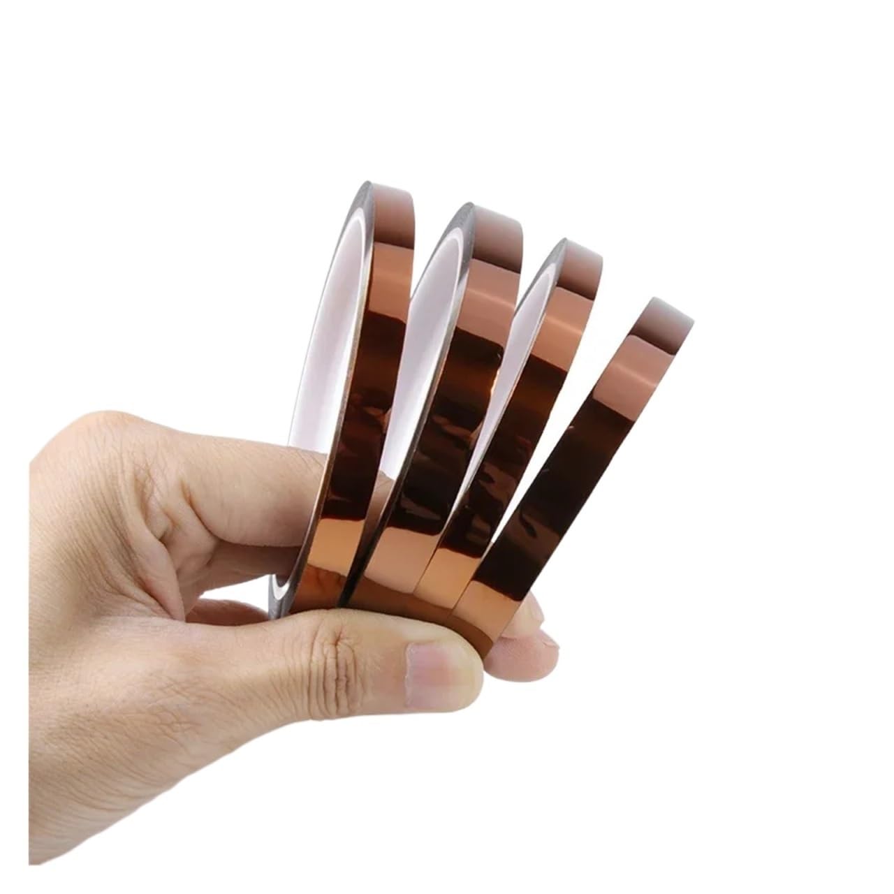 Cinta BGA De Calor Alta Temperatura, Aislamiento Térmico, Adhesivo Poliimida, Protección Aislante Tablero Impresión 3D para Enmascarar, Soldar, Electricidad(2 rolls,33.0M_0.06MM_45MM)