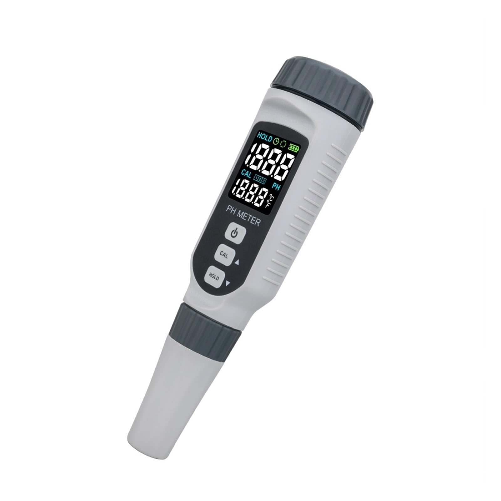 Kongmm One Color Digital Water Tester, Professional Digital Ph Meter Pen Type Water Quality Tester Rechargeable Pool Acidity Tester