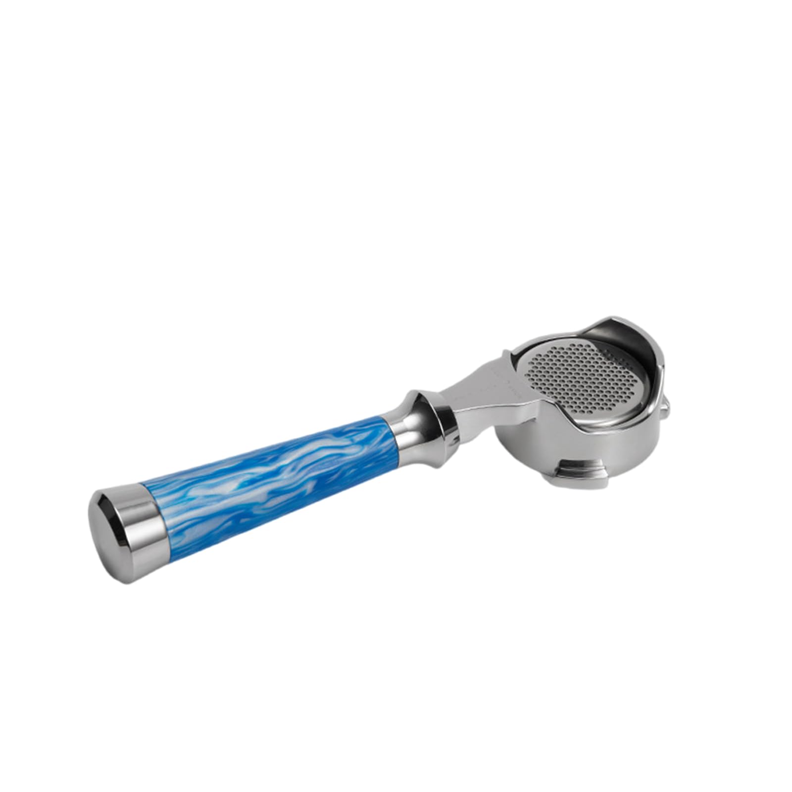 HDOYTXXM Stainless Steel Espresso Portafilter with Wood Handle Bottomless Coffee Machine Filter Basket Coffee Shop Equipment Home Brewing Equipment