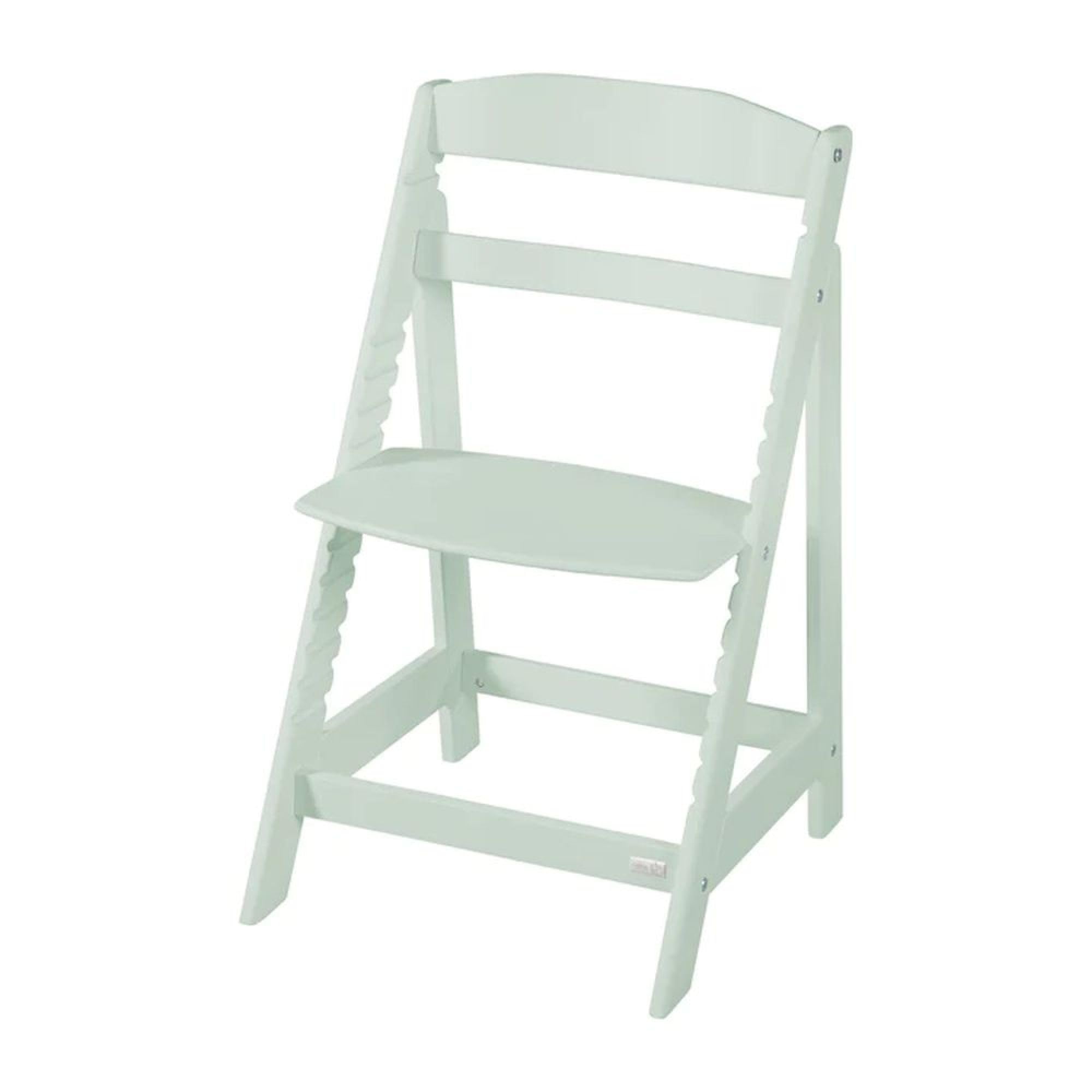 roba Babyhochstuhl Sit Up Flex - Mitwachsender Hochstuhl aus Holz - Verstellbarer Kinderhochstuhl mit Schrittgurt - ab 6 Monaten bis 70 kg - Mint