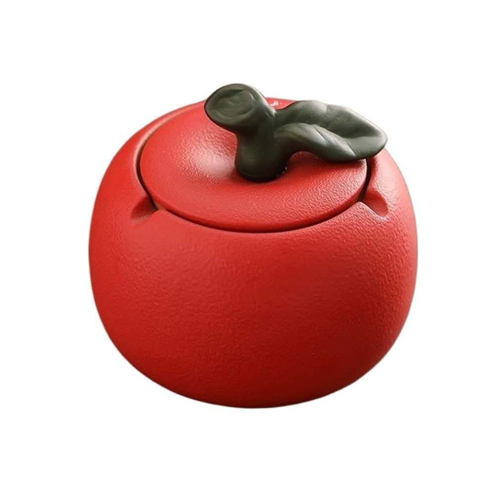 Desk Decor Ashtray with Lid Ceramic Material for Living Room Office Desktop Creative Office
