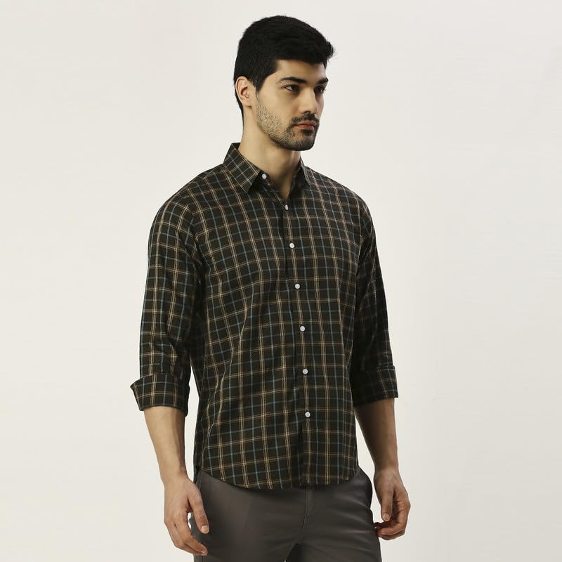 Image of Mens Striped Slim Fit Cotton Casual Shirt | Full Sleeves Mens Shirts | Stylish Shirt for Men
