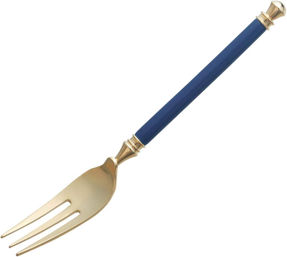 Noritake 22Y/ALH8 Fruit Cake Fork, 5.3 inches (13.5 cm), Alumina Porcelain Handle Cutlery, 1 Piece, Lili, Brass (Gold Plated) / Pattern, Alumina Porcelain