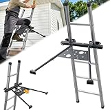 Ladder Stabilizer, Roof Ladder Stabilizer with Adjustable Legs 20.4-29.5
