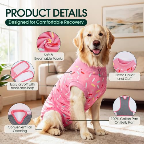 Image of Kuoser Recovery Suit for Dogs After Surgery, Female Dog Onesie for Surgery