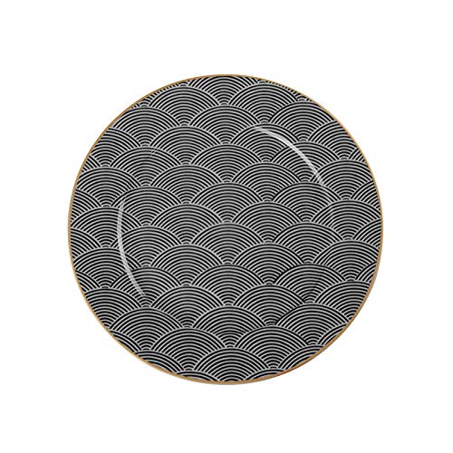 Leo Ceramics Nordic Style Geometrische Platte Netz Rot Foto Western Essteller Steakplatte Haushalt Keramikplatte Frühstücksteller